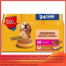 Pedigree Chopped Ground Dinner Chicken and Beef Pack Wet Dog Food - 13.2oz/24ct
