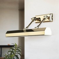 Glanzvolle Bildbeleuchtung In Messing Verstellbar E14 Bilder Lampe Leuchte Wand