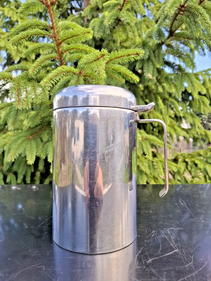 Sambonet Italy Pot pichet à café Thermique Vintage Stainless Steel 18-10 24oz - Photo 2/4