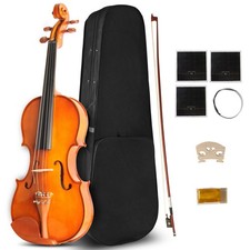 Ceciliec Beginner Viola Set CVA-400 - Solid Wood Acoustic Viola, 12 Inch