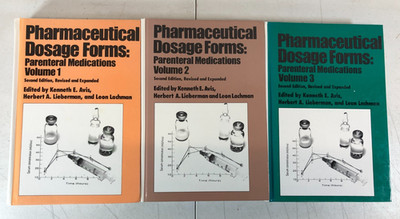 Pharmaceutical Dosage Forms: Parenteral Medications, 2nd Ed.,  3 volumes, E-81