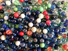 Vintage Glass Marbles 5 Lbs Lot Cat Eyes Solids Pearls Clearies More