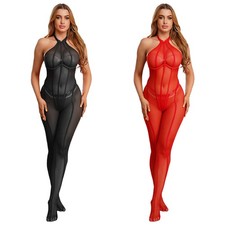 Women Bodysuit T-back Rompers Shoot Leotards Adult Coveralls Themed Jumpsuits