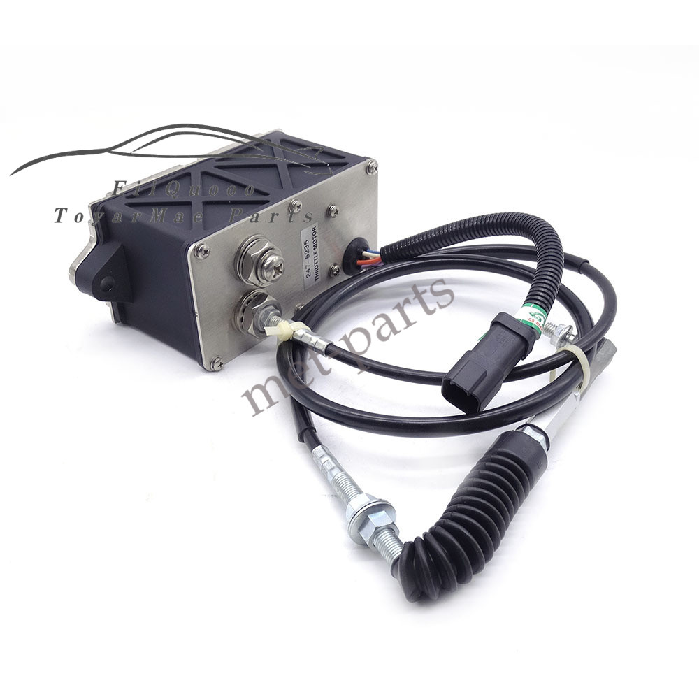 Throttle Motor 247-5235 For Caterpillar CAT Single Throttle Cable 6 Pins Plug