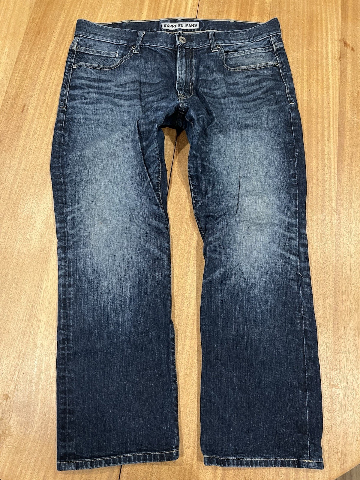 Y2K Express Men's 38x30 Distressed Denim Kingston Classic St