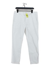 Arne Herren Hose W 34 in wei&szlig; Baumwolle mit Elasthan Tapered Chino