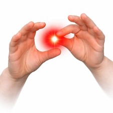 MilesMagic Magician's Set of 2 Magic Rubber Thumb Tip Light Up Small, Red