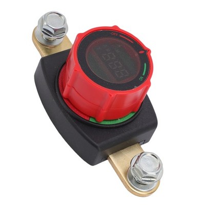 Top Post Battery Disconnect Switch With Voltage Display Knob Adjustment Batt SET