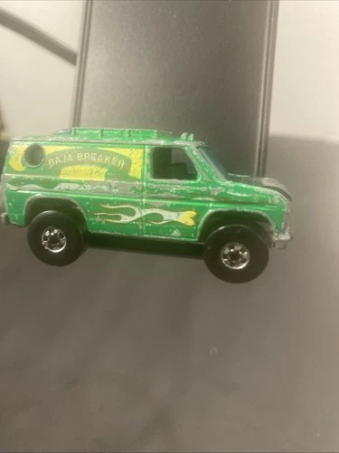 Vintage 1977 Hot Wheels Green Baja Breaker Van  A16
