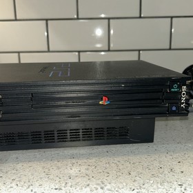 Sony PlayStation 2 PS2 Fat 3001 Console Bundle Tested w/ 2 Controllers