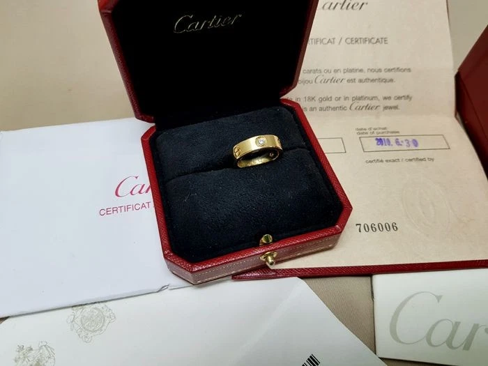 Anello Cartier 18K 3P Love 52 114228130