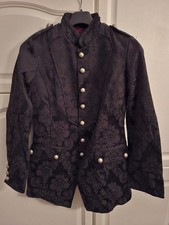 Aderlass Ladys Army Coat Brocade L Military Victorian Barock Gothik
