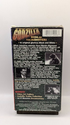 Original Godzilla Movie Godzilla King Of The Monsters Digitally Remastered VHS - Picture 2 of 3