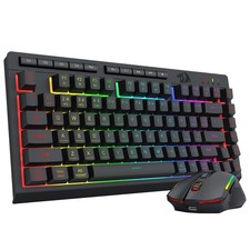 Redragon Wireless Gaming Keyboard and Mouse Combo, Bluetooth/2.4G/USB-C Wired