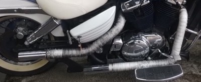 1997 Honda VT1100 Shadow Ace Front Rear Exhaust Header Muffler Pipes CUSTOM