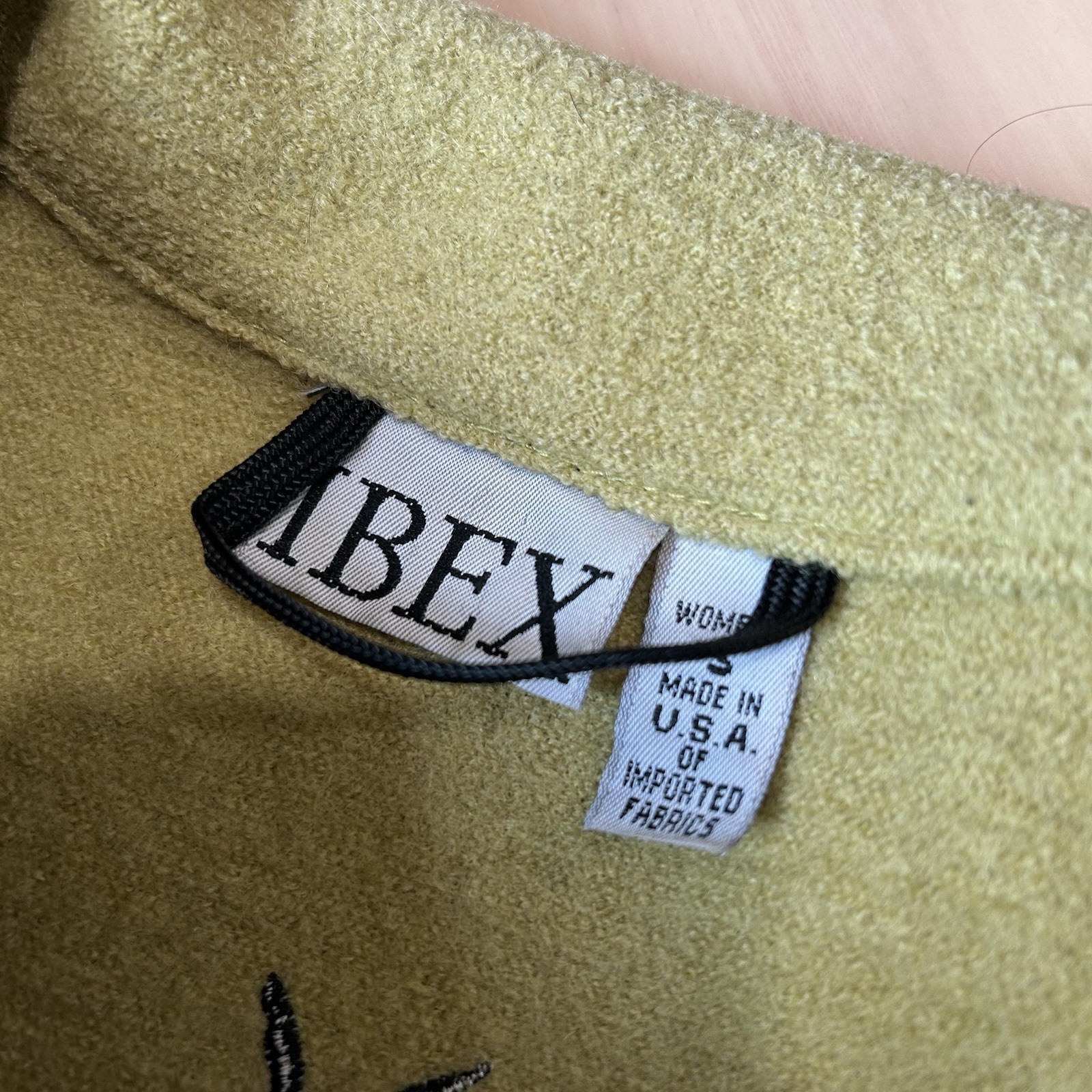 Ibex Midlayer Wool Full Zip Jacket *Small Holes W… - image 3