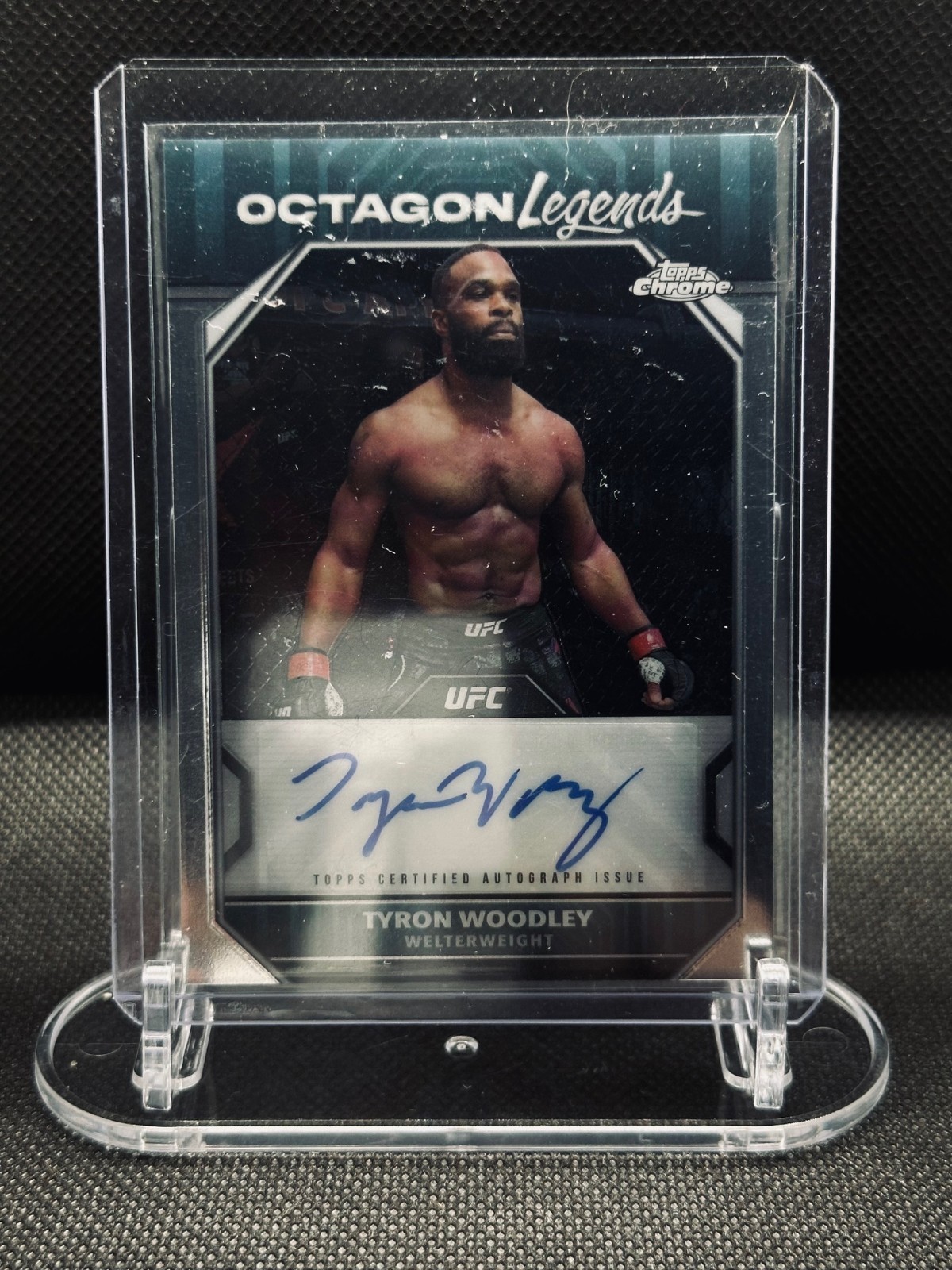 Octagonal Legend 2024 Topps Chrome UFC - Octagon Legends Autographs Tyron Woodley #OLA ...