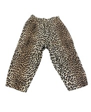 1950s Pinup Leopard Corded Pants Waist 24  