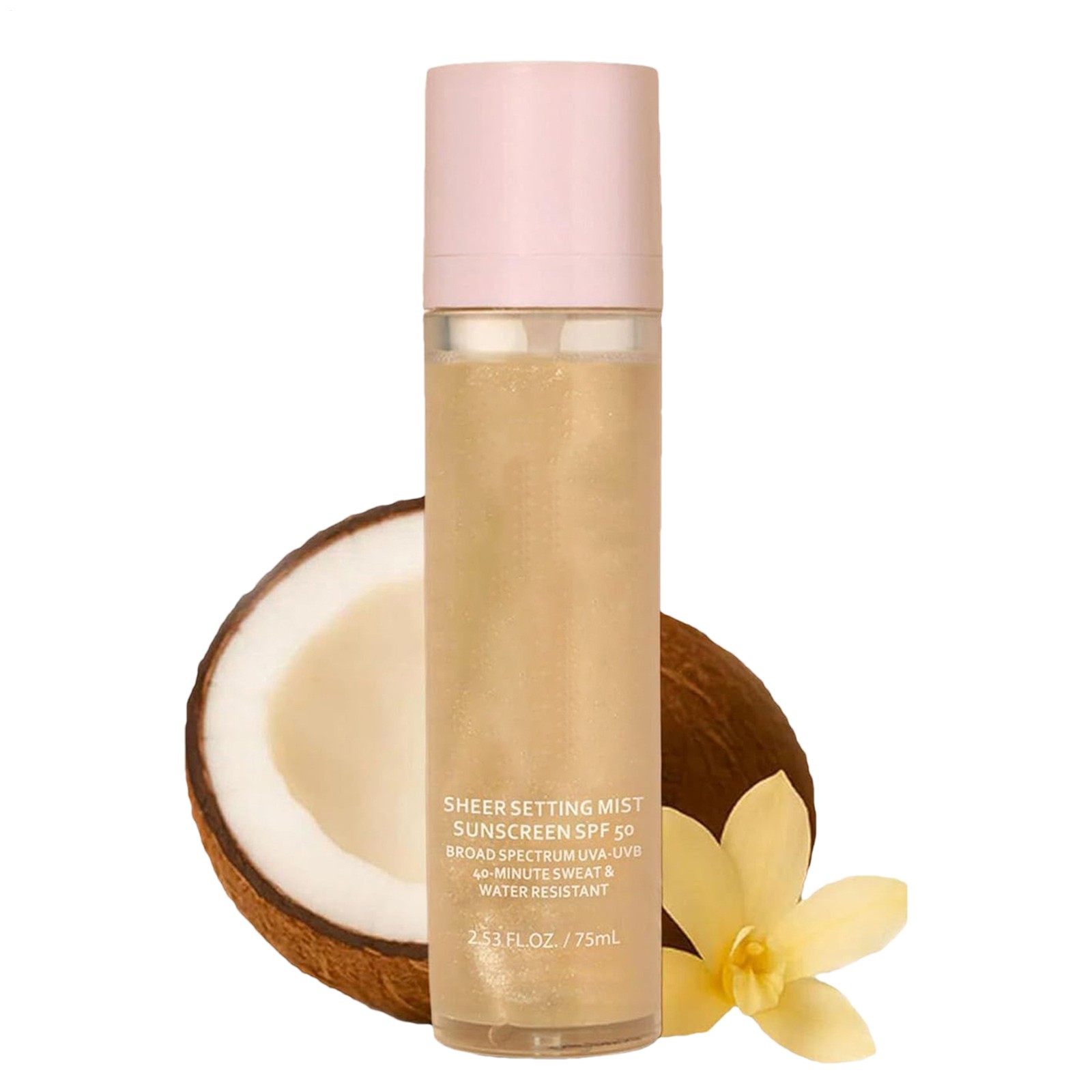 Long-Lasting Matte Makeup Setting Spray with SPF 50 for All-Day Wear-image