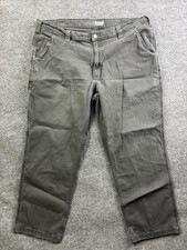 Carhartt Pants Mens 40x30 Gray Rugged Flex Relaxed Fit Canvas Work BN2291-M