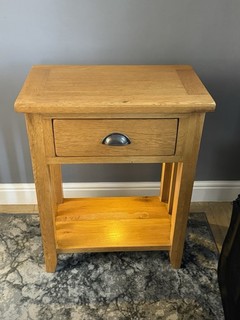 Light Oak phone table/side Table See Description