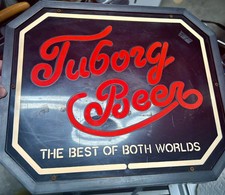 Insegna Birra Accesa Tuborg (Il meglio dei due mondi) FUNZIONA!!! 