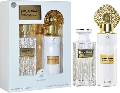 Intense Musk Eau de Perfume 100ml + Deodrant 200ml Körperspray Geschenkset