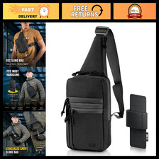 Tactical EDC Sling Bag for Men Women - Crossbody Concealed Carry Shoulder Pack