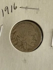 1916 buffalo nickel free shipping worn like most buffalo nickels