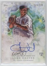 2017 Topps Inception Rookie Auto 169/249 Luke Weaver #118 Auto 0z6b