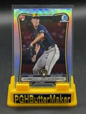 2026 Bowman Chrome Jacob Misiorowski Red Rookie Parallel Variation #35 Brewers 