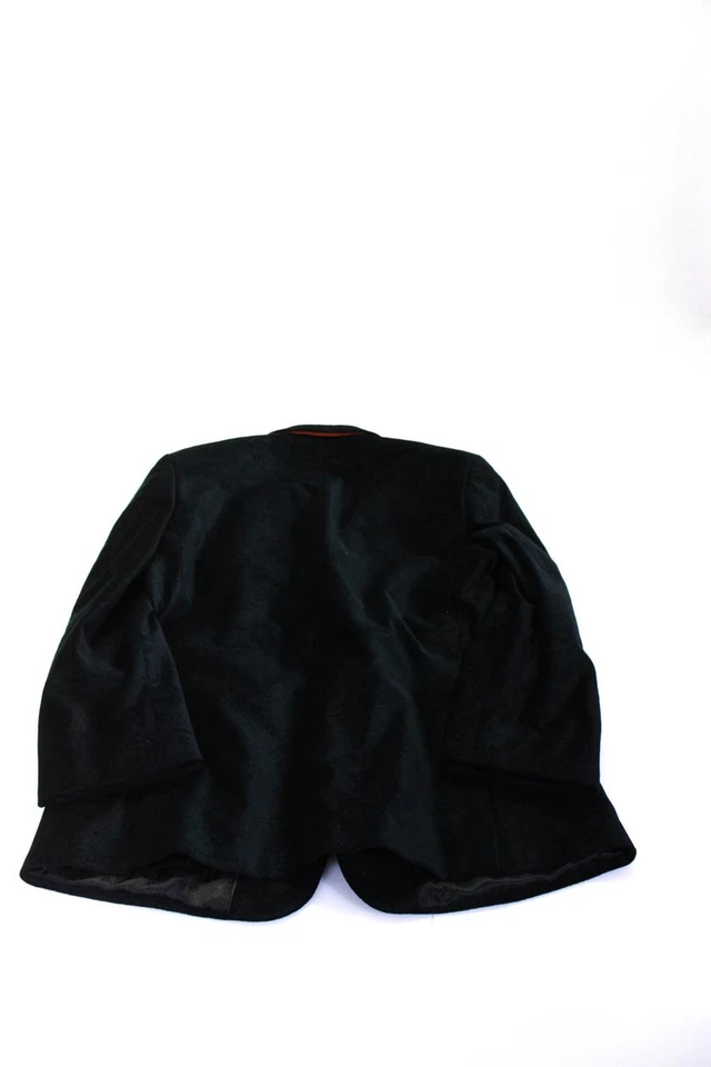 Tallia Boys Black Paisley Cotton Two Button Long Sleeve Blazer Jacket Size 18R - Image 3 of 4