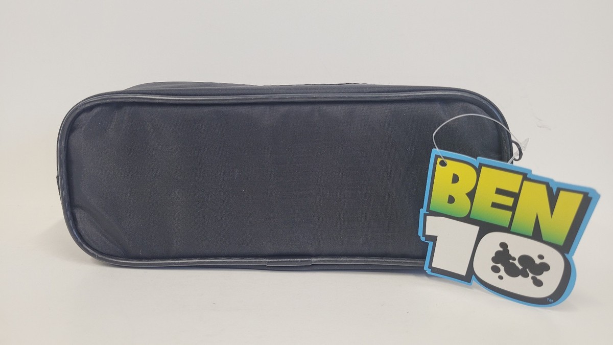 Stationery Pencil Case Bag - Ben 10 Ten BLACK Zip Pouch Storage