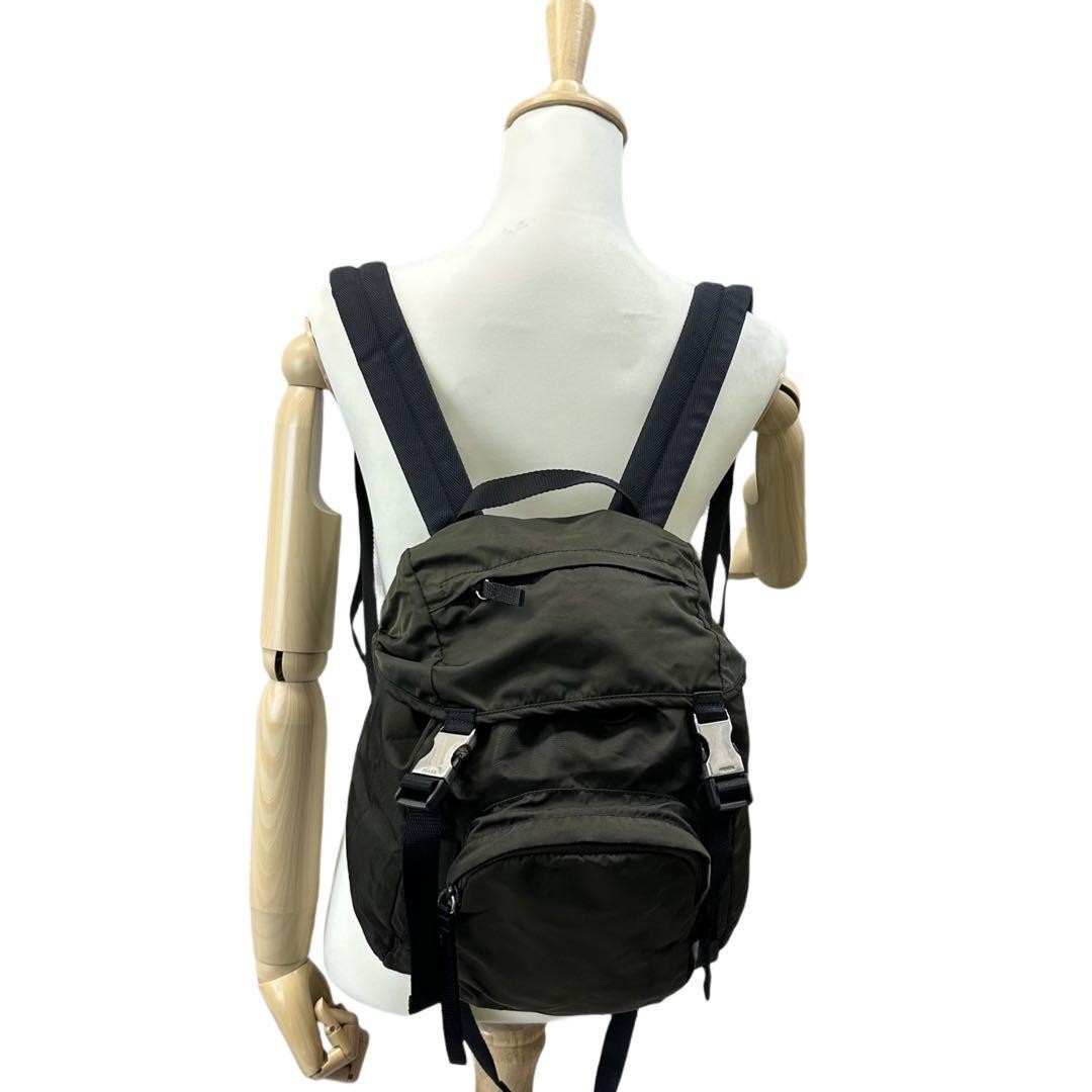 PRADA Backpack Tessuto Nylon EBANO V140 84 g00818 from japan thumbnail 2