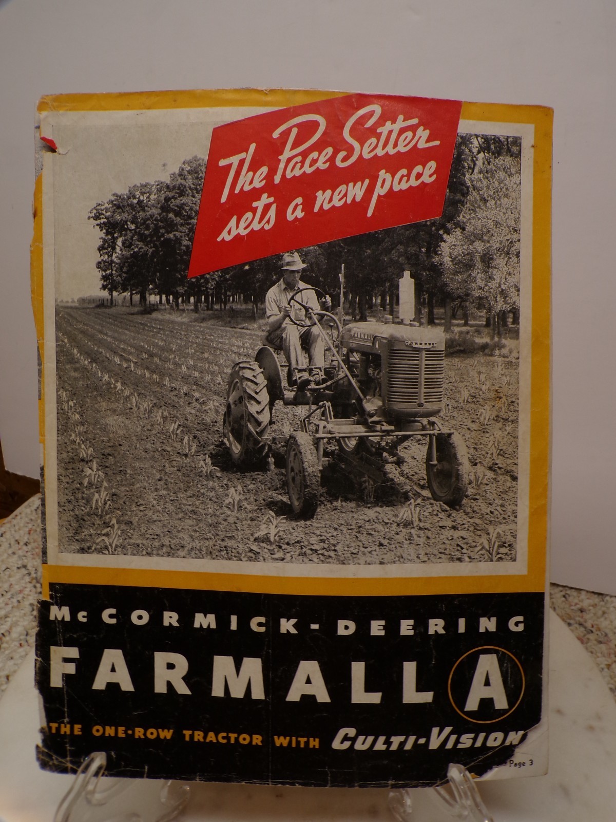 McCormick-Deering Farmall A One-Row Tractor W/Culti-Vision IH Booklet A-433-CC