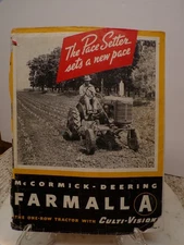 McCormick-Deering Farmall A One-Row Tractor W/Culti-Vision IH Booklet A-433-CC