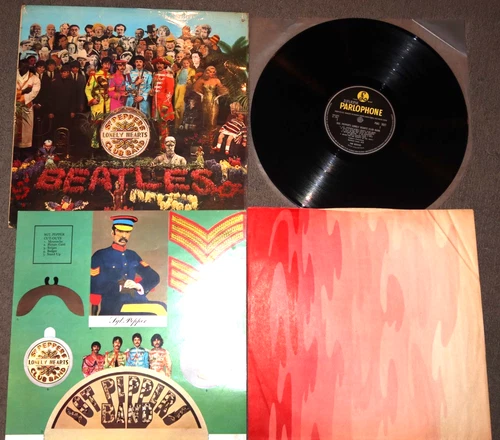 MONO~UK  1967 first press w/extras Beatles SGT.PEPPER'S LONELY..Parlophone -1/-1