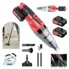 Cordless Power Bagless Vacuum Cleaner Hoover Upright Handheld Lightweight Home