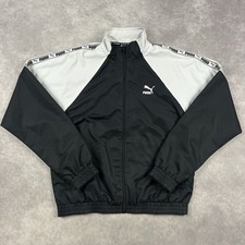 Puma Trackjacket in schwarz/weiß, Size M