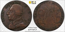 1792 Great Britain Half Penny Token Warwickshkre, Hickmans PCGS VF30 DH145