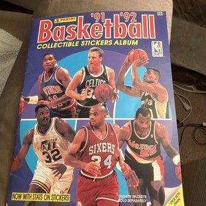 Panini NBA Basketball 1991-92 Partially Complete Sticker Album