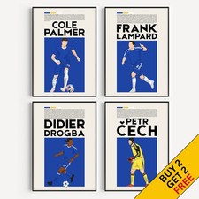 Chelsea - Football Poster - New & Retro Players - Request ANY Player