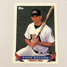 1993 Topps Traded Todd Helton #19T Team USA Rookie RC
