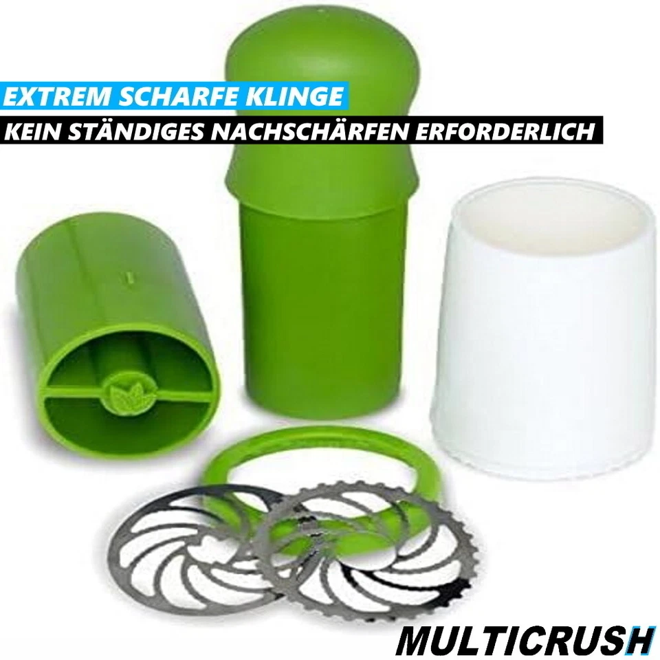 MULTICRUSH Multizerkleinerer Multihacker Grinder Kräuter Gemüse Reibe manuell - Bild 3 von 4
