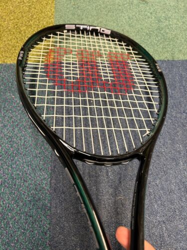 Raqueta de tenis Wilson Sting Comp High Beam Series 27" 100 pulgadas cuadradas y estuche de cuerpo completo - Imagen 5 de 22