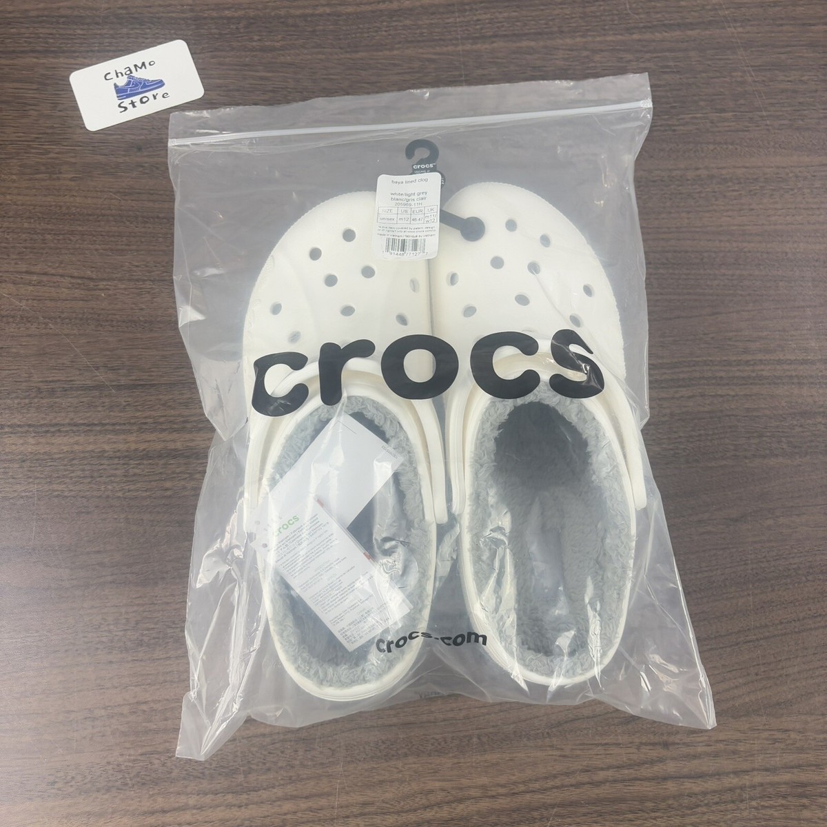 Crocs Unisex Baya Lined Clogs White/Light Grey 205969 Good X Cold Men’s Sz 0a5e6f77-e7e7-48d7-b59b-  main image 4