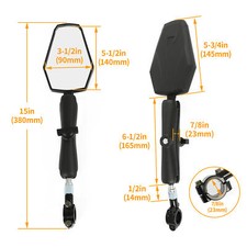 Mirror Set Assembly For Honda CRF250L-M-Rally, PCX. Copy, Made In Thailand 88210-KWN-900 88220 - Foto 3