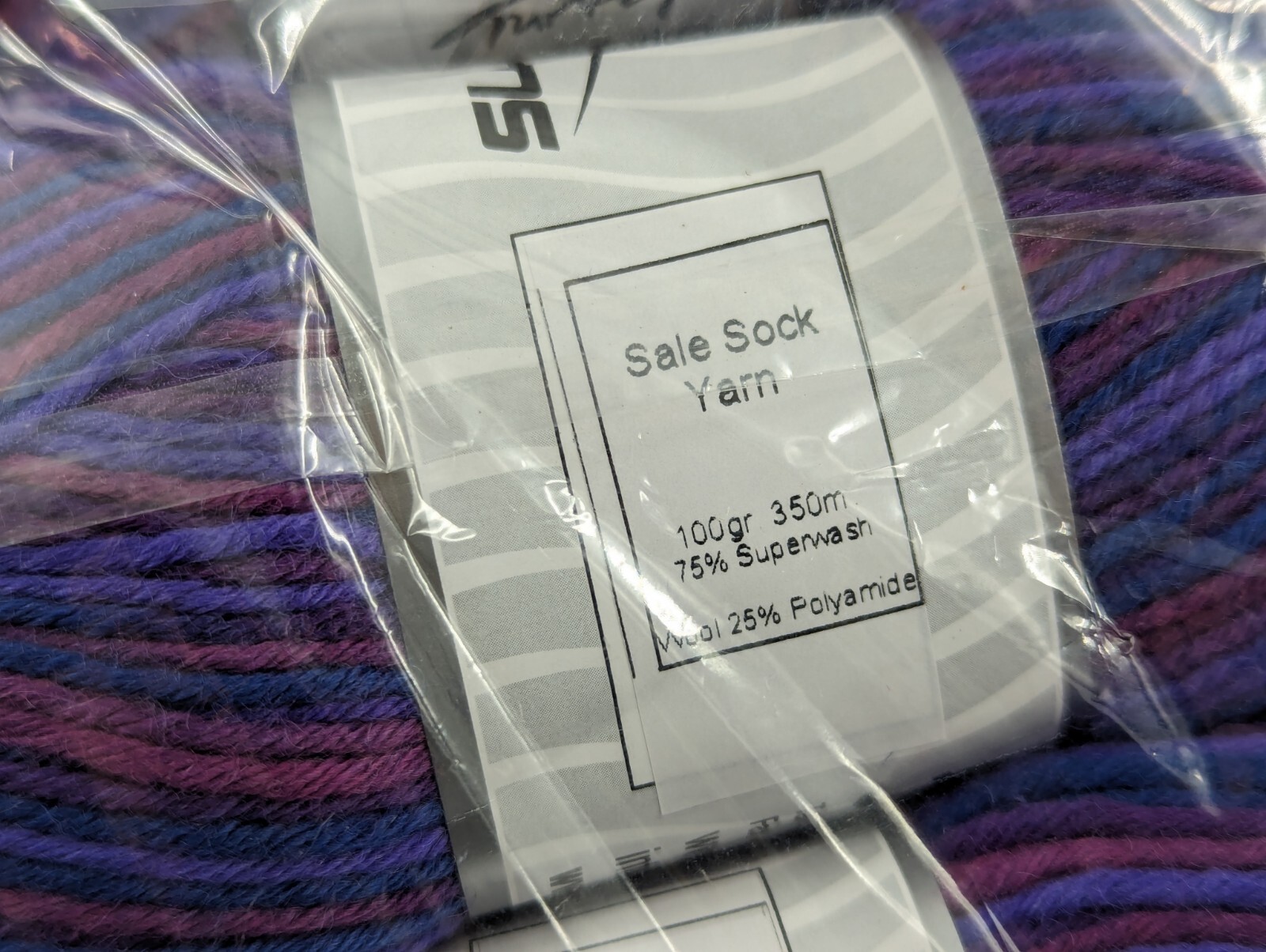Ice Yarns Lot of 4 Socks 100g each , 75% Superwash Wool+ 25% Polyamide, Purple