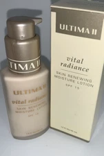 Ultima II Vital Radiance SKIN Renewing Moisture Lotion 1.5 oz/45mL New