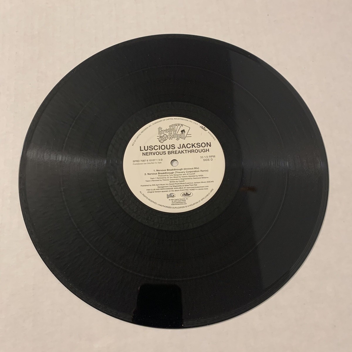 Luscious Jackson Nervous Breakthrough Double 12 Inch Single 2